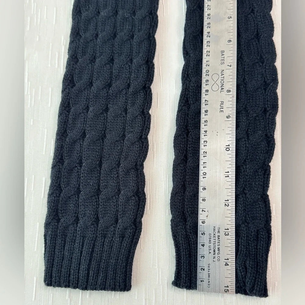 Black Cable Knit Leg Warmers | Little & Young Girls | NWOT | Winter